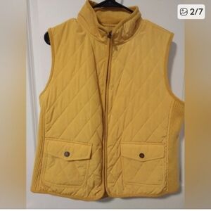 Talbots Women's Mustard Yellow Vest